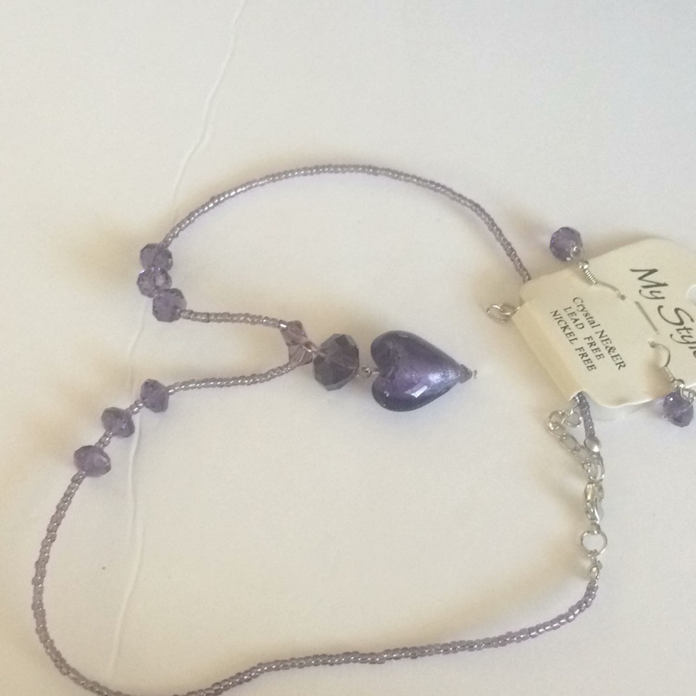 Brand new necklace and earring set